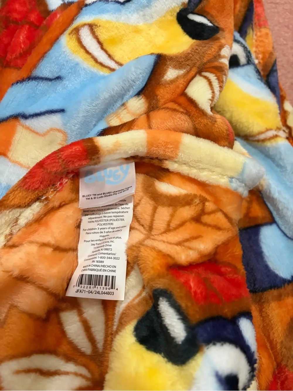 NWT 50in x 70in Bluey Plush Throw